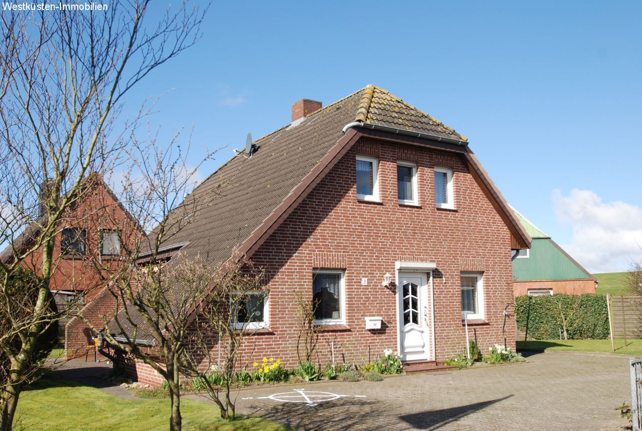 Friedrichskoog-Spitze: Reserviert! Das sehr gepflegte Ferienhaus in ruhiger Lage am Deich! 