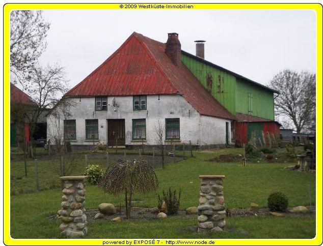 Epenwöhrden: Resthof in ruhiger Dorfrandlage bei Meldorf , ideal für einen Handwerker! 