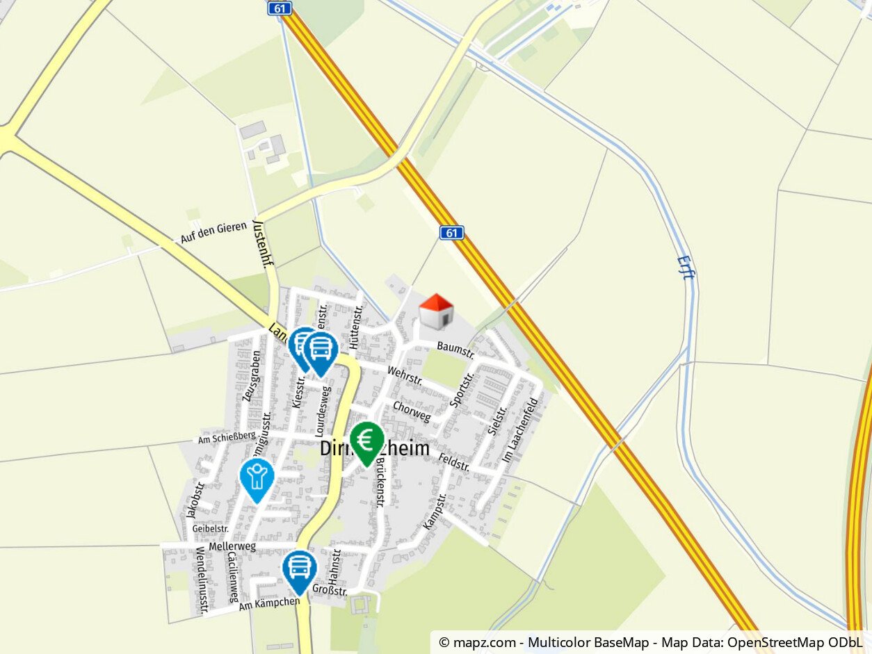 Geolyzer Kartenausschnitt Geolyzer Kartenausschnitt