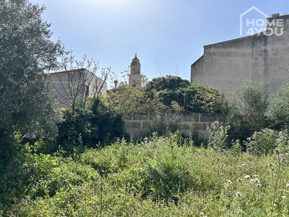 Salines (Ses): 305 m² zentrales Baugrundstück in Ses Salines, 35 m² Bestandsgarage, ruhige Lage,  2 Etagen bebaubar 