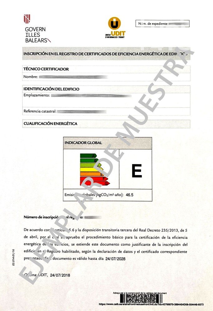 Certificado energetico 2025 Certificado energetico 2025