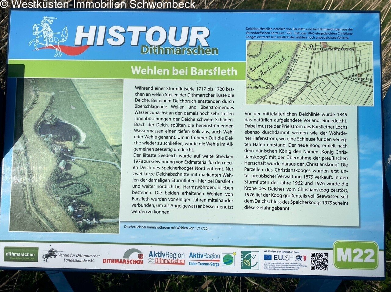 Historische Informationstafel zum Wehl Historische Informationstafel zum Wehl