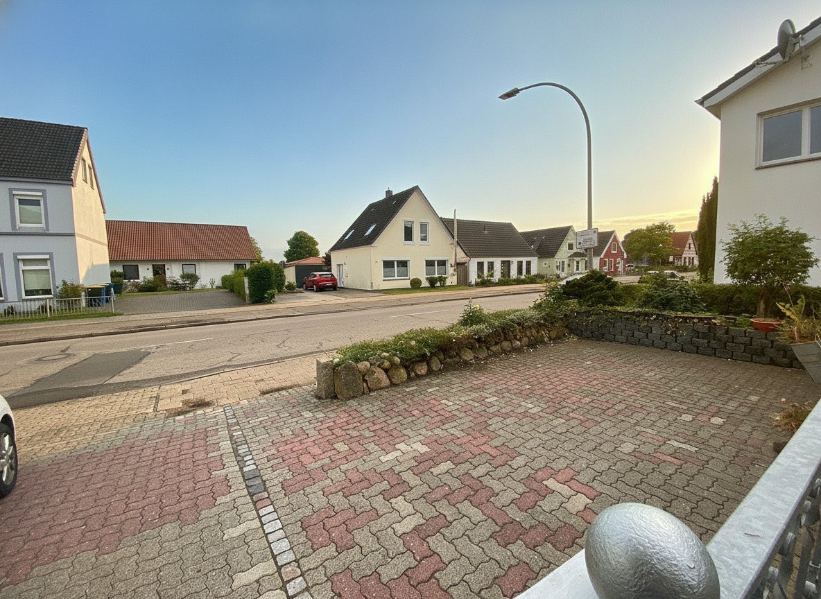 Ruhige Wohnlage mit gepflastertem Vorplatz und etablierter Nachbarschaft Ruhige Wohnlage mit gepflastertem Vorplatz und etablierter Nachbarschaft