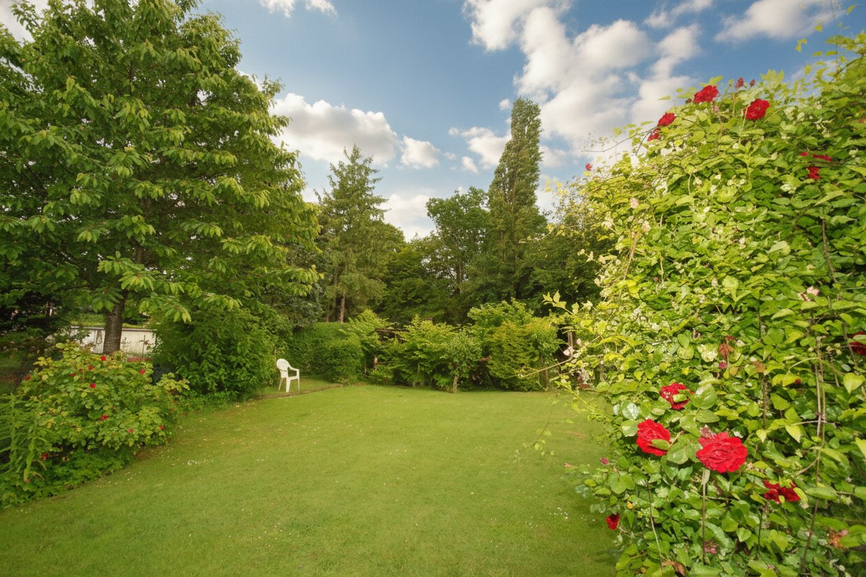 Parkähnlicher Garten mit altem Baumbestand und naturnaher Gestaltung Parkähnlicher Garten mit altem Baumbestand und naturnaher Gestaltung