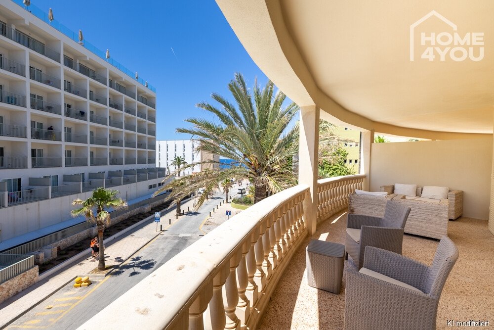 Großzügige Wohnung mit 40 m² Terrasse & Meerblick, 125m², 3 SZ, 2 Bäder, nur 80m zum Meer, Klima 