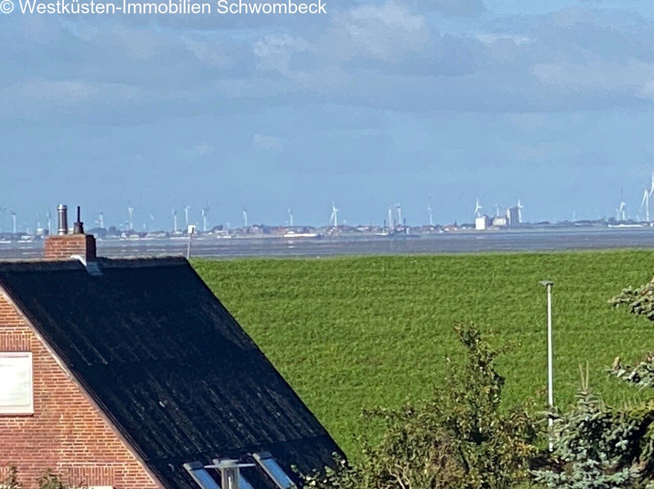 Panoramablick über Deichlandschaft bis nach Büsum Panoramablick über Deichlandschaft bis nach Büsum